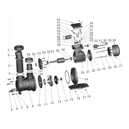 Ersatzteile für Aqua Star Poolpumpe Ersatzteile für Aqua Star Poolpumpe