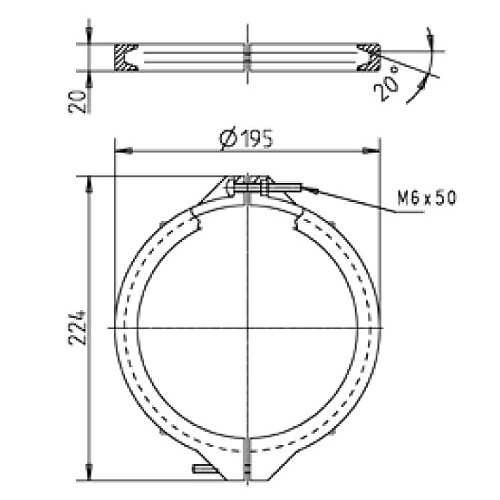 Spannring Set für Sandfilterventil Spannring Set für Sandfilterventil