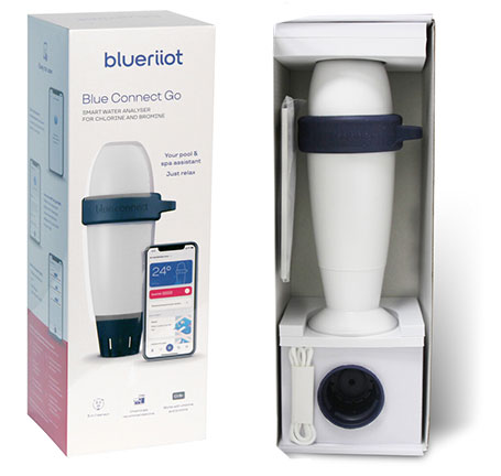 Pooltester elektrisch Blue Connect Go Weiß - Verpackung