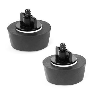 2x Gummi Kegel-Verschlussstopfen 1 1/4"