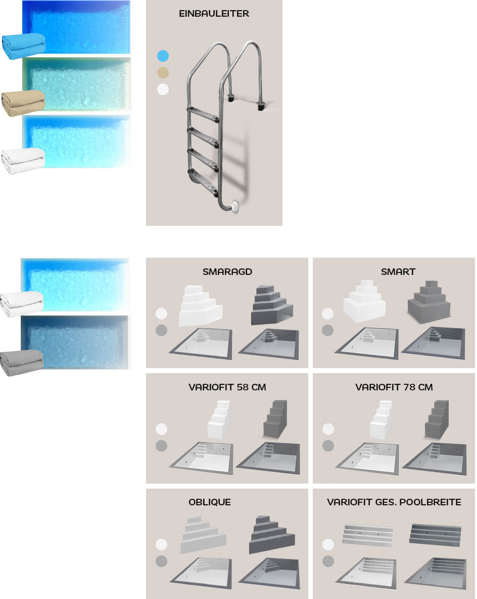 Varianten Leiter und Treppe