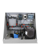 Technikwand | BAYROL Automatic pH-Chlor | Filter Lisboa Polyester Side Ø 500 mm | Speck BADU Prime 11 | 230 V