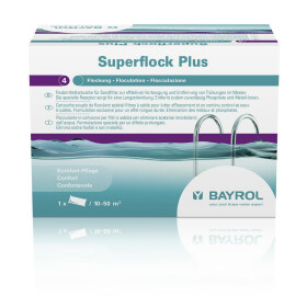 BAYROL Superflock Plus | 1 kg | 8 Kartuschen je 125 g