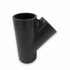 PVC T-Stück 45° |  Ø 50 mm | Grau