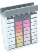 Drei-Kammertester Aufdruck Cl | pH inkl. Deckel