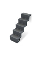 Treppe Eleganz 60 | 5-stufig | Wandbefestigung kurze Ausführung 600 x 1.300 mm | Granit
